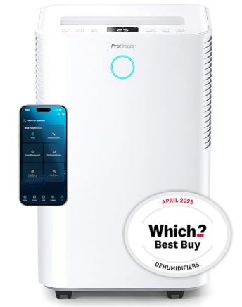pro breeze 30l smart dehumidifier for whole houses & severe damp dehumidifier uk for mould